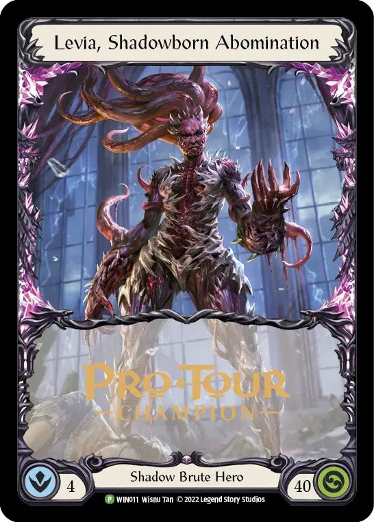 Levia, Shadowborn Abomination WIN011-CF - Pro Tour Champion Cards - Flesh and blood card