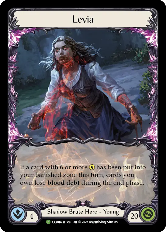 Levia XXX014 - Organized Play Support - Monarch Limited 2023 - Flesh and blood card