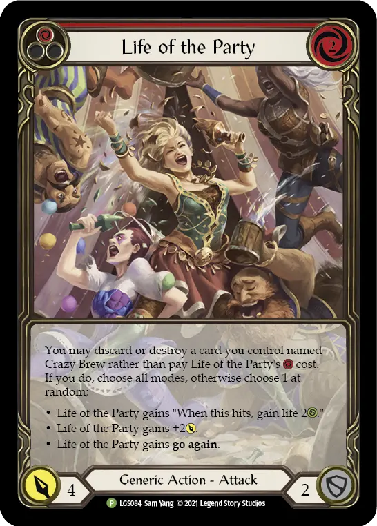 Life of the Party RED LGS084-RF - Armory - Season 6 - Flesh and blood card