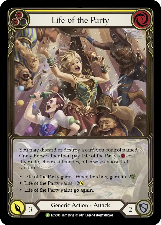 Life of the Party YELLOW LGS085-RF - Armory - Season 6 - Flesh and blood card