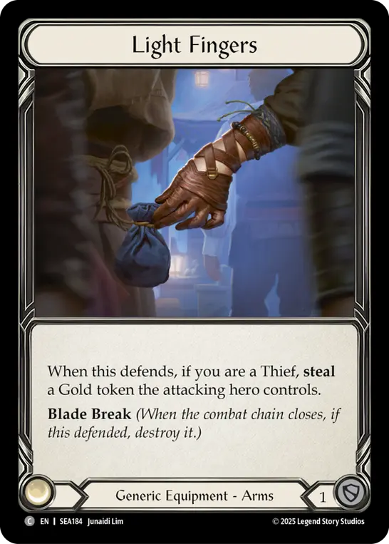 Light Fingers SEA184-TP - High Seas - Treasure Pack - Flesh and blood card