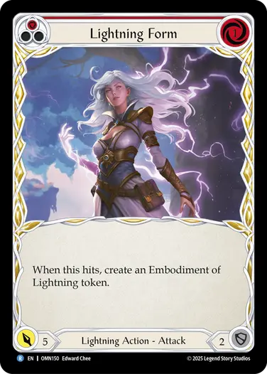 Lightning Form OMN150 - Omens of the Third Age - Flesh and blood card