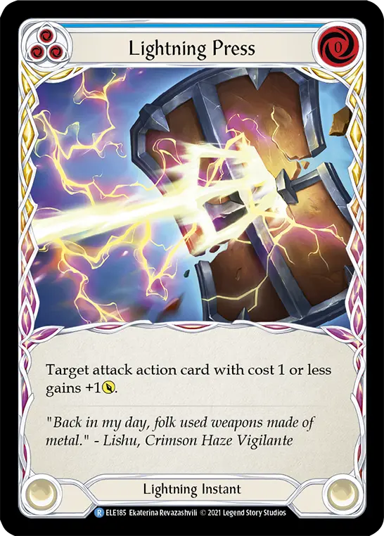 Lightning Press BLUE ELE185 - Tales of Aria - Flesh and blood card