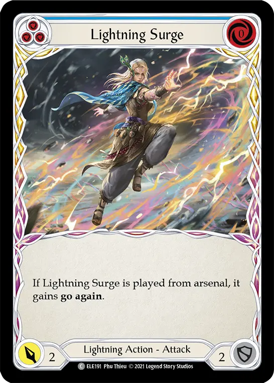 Lightning Surge BLUE ELE191 - Tales of Aria - Flesh and blood card