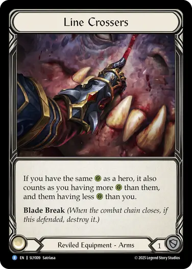 Line Crossers SLY009 - Silver Age Chapter 3 - Lyath Goldmane - Flesh and blood card