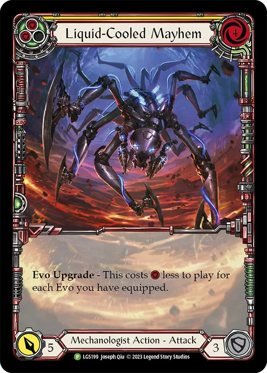 Liquid-Cooled Mayhem YELLOW LGS199-RF - Armory - Season 11 - Flesh and blood card