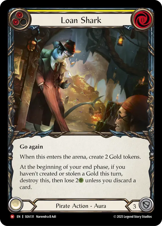 Loan Shark YELLOW SEA131 - High Seas - Flesh and blood card