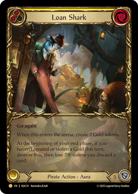 Loan Shark YELLOW SEA131-TP - High Seas - Treasure Pack - Flesh and blood card