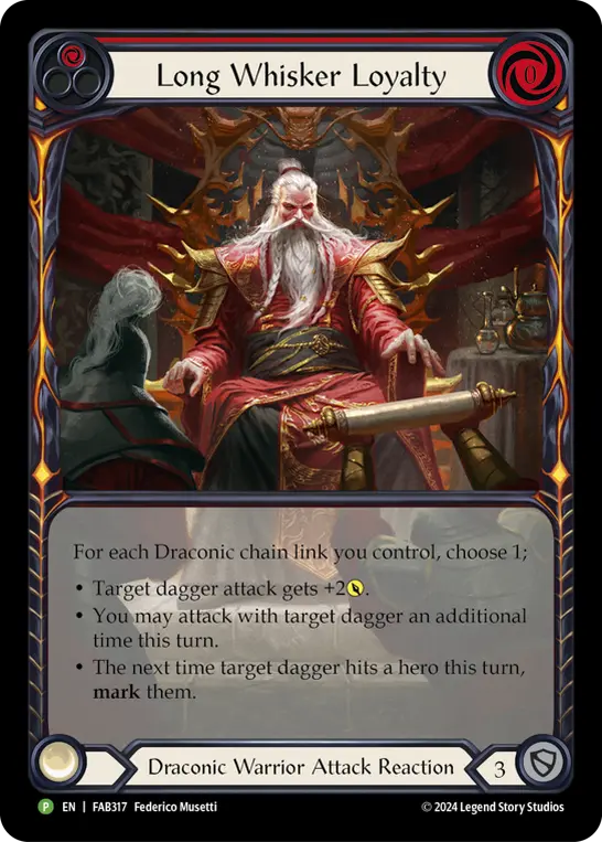 Long Whisker Loyalty RED FAB317-RF - Calling - The Hunted - Flesh and blood card