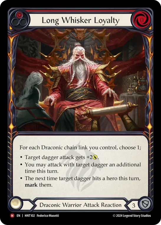 Long Whisker Loyalty RED HNT102 - The Hunted - Flesh and blood card