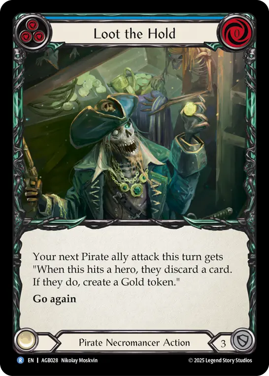 Loot the Hold BLUE AGB028 - Armory Deck - Gravy Bones - Flesh and blood card