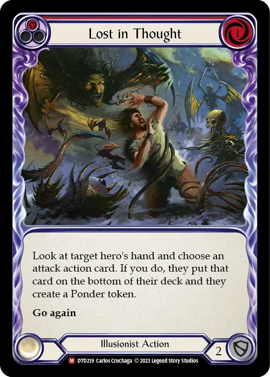 Lost in Thought RED DTD219 - Dusk till Dawn - Flesh and blood card