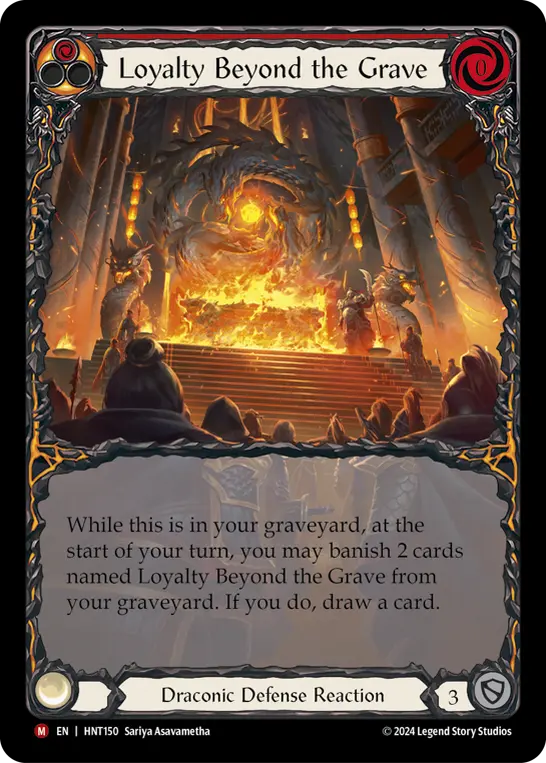 Loyalty Beyond the Grave RED HNT150-EA - The Hunted - Flesh and blood card