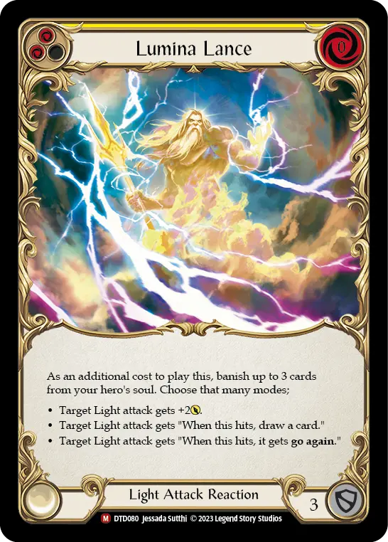 Lumina Lance YELLOW DTD080 - Dusk till Dawn - Flesh and blood card