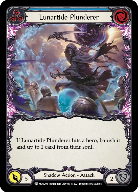 Lunartide Plunderer BLUE MON208 - Monarch - Flesh and blood card