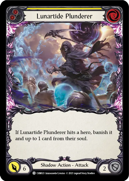 Lunartide Plunderer YELLOW CHN023 - Chane - Blitz Deck - Flesh and blood card