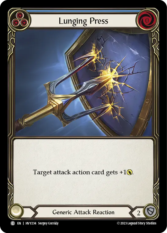 Lunging Press BLUE HVY234 - Heavy Hitters - Flesh and blood card