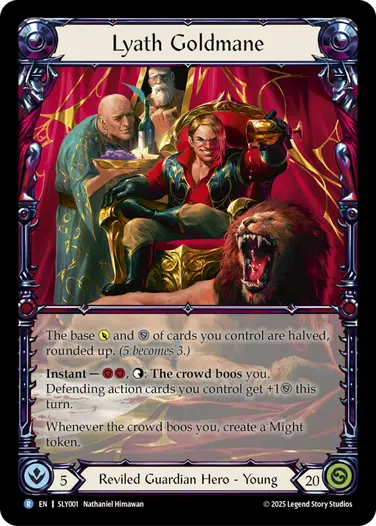 Lyath Goldmane SLY001 - Silver Age Chapter 3 - Lyath Goldmane - Flesh and blood card