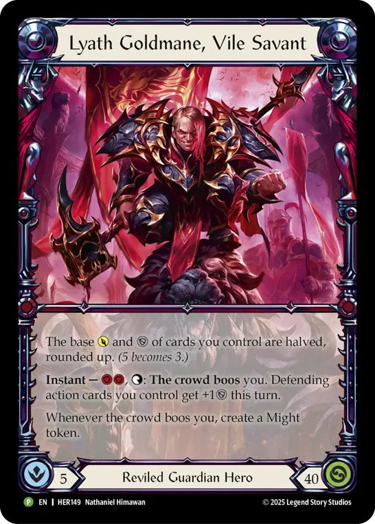 Lyath Goldmane, Vile Savant HER149-RF - Calling - Super Slam - Flesh and blood card