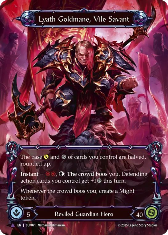 Lyath Goldmane, Vile Savant SUP071-MV - Super Slam - Flesh and blood card