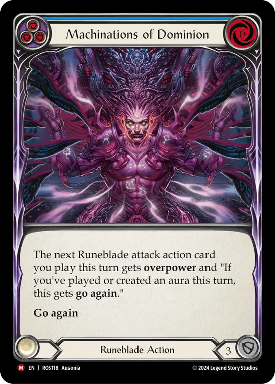 Machinations of Dominion BLUE ROS118 - Rosetta - Flesh and blood card