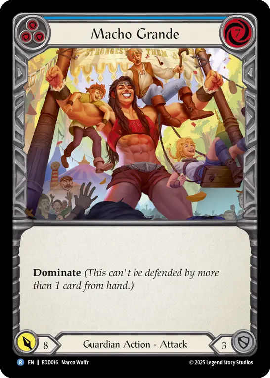 Macho Grande BLUE BDD016 - Bravo Demo Deck - Flesh and blood card