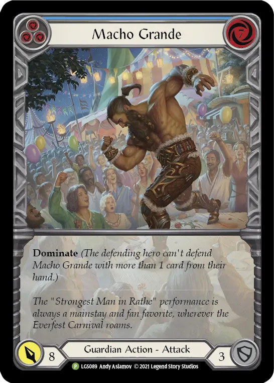 Macho Grande BLUE LGS089-RF - Armory - Season 6 - Flesh and blood card
