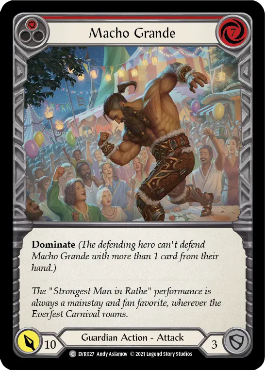 Macho Grande RED EVR027 - Everfest - Flesh and blood card