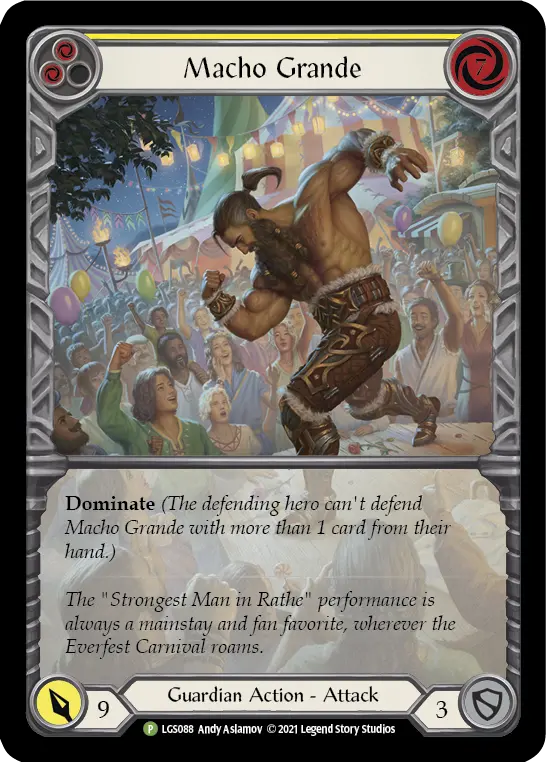Macho Grande YELLOW LGS088-RF - Armory - Season 6 - Flesh and blood card