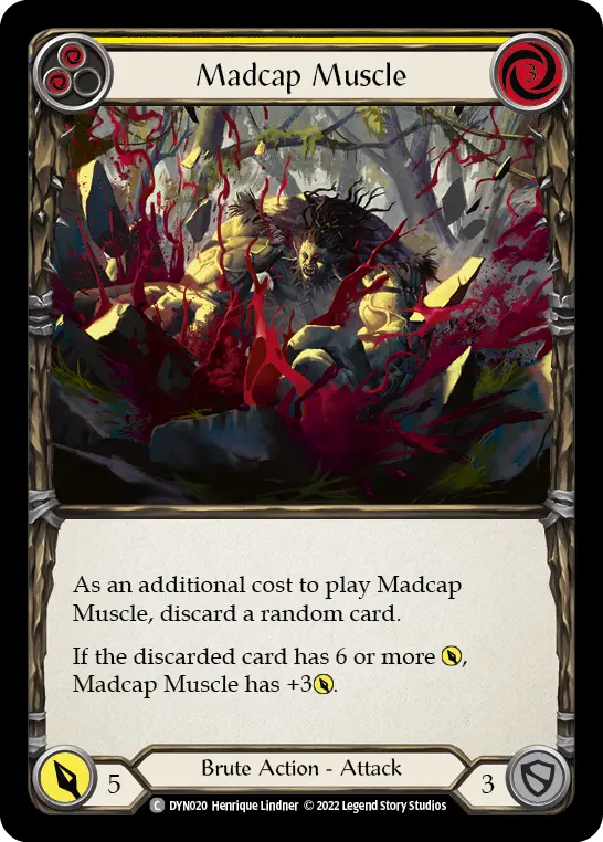 Madcap Muscle YELLOW DYN020 - Dynasty - Flesh and blood card