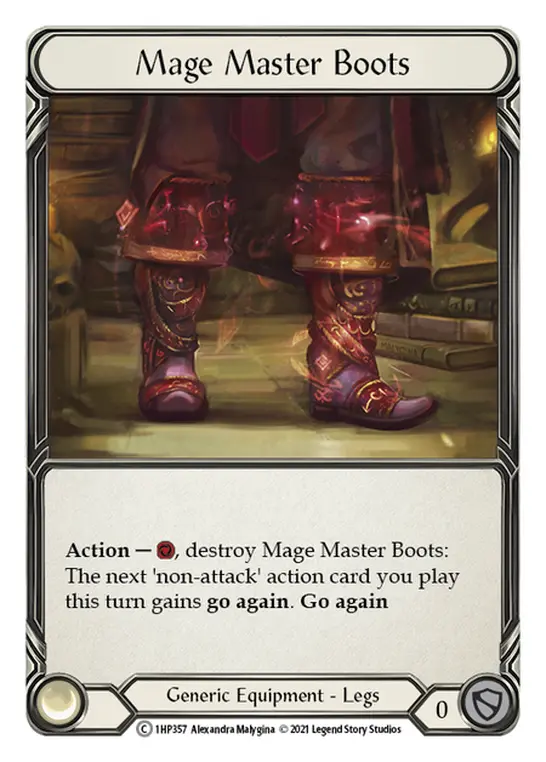 Mage Master Boots 1HP357 - History Pack 1 - Flesh and blood card