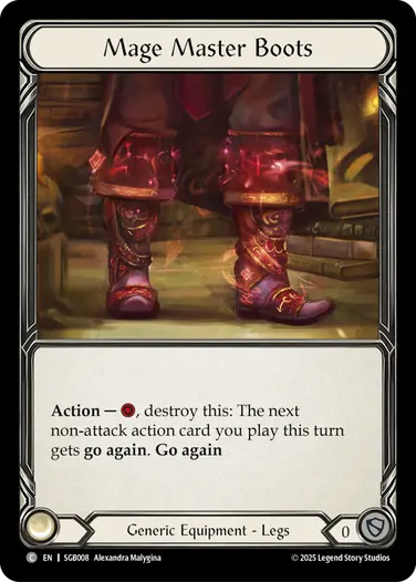 Mage Master Boots SGB008 - Silver Age Chapter 3 - Gravy Bones - Flesh and blood card