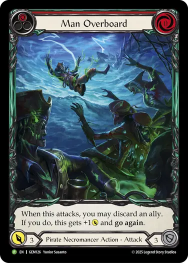 Man Overboard GEM126 - GEM - Pack 4 - Flesh and blood card