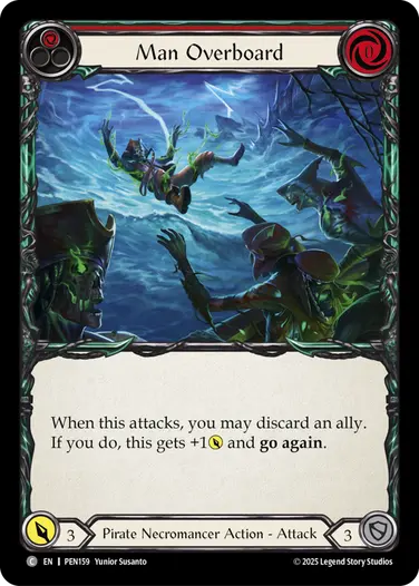 Man Overboard PEN159 - Compendium of Rathe - Flesh and blood card