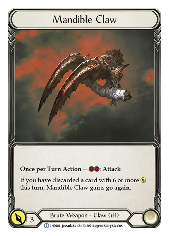 Mandible Claw 1HP004 - History Pack 1 - Flesh and blood card