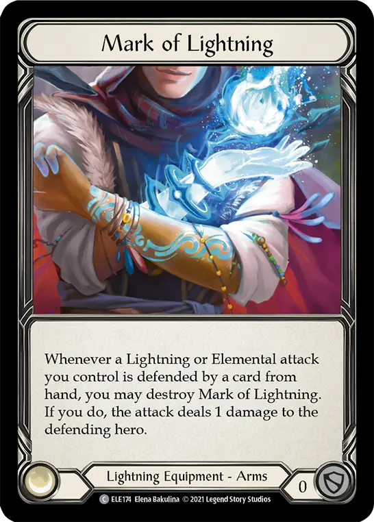 Mark of Lightning ELE174 - Tales of Aria - Flesh and blood card