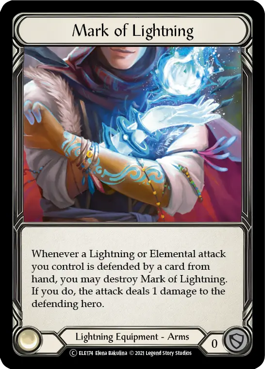 Mark of Lightning U-ELE174-RF - Tales of Aria - Unlimited - Flesh and blood card