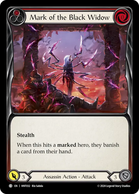 Mark of the Black Widow RED HNT032 - The Hunted - Flesh and blood card