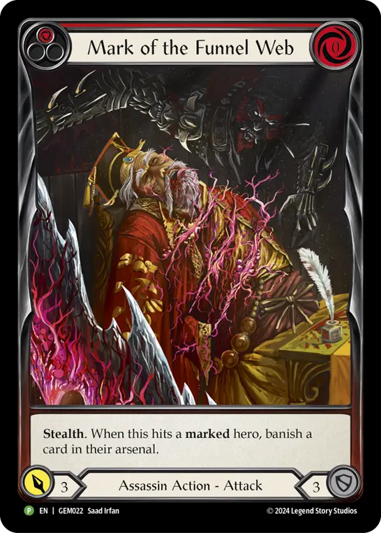 Mark of the Funnel Web RED GEM022 - GEM - Pack 1 - Flesh and blood card