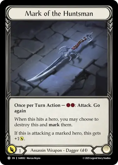 Mark of the Huntsman SAR002 - Silver Age Chapter 2 - Arakni, Web of Deceit - Flesh and blood card