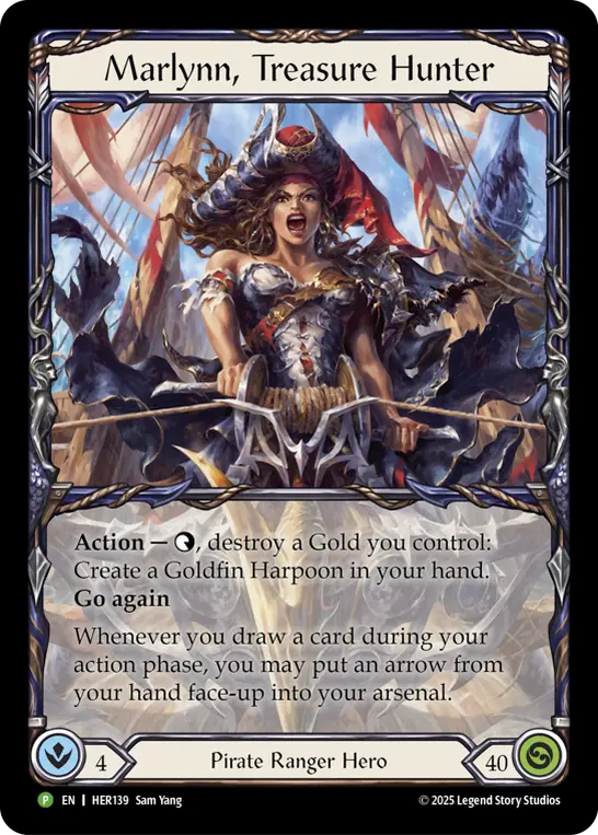 Marlynn, Treasure Hunter HER139-RF - Calling - High Seas - Flesh and blood card