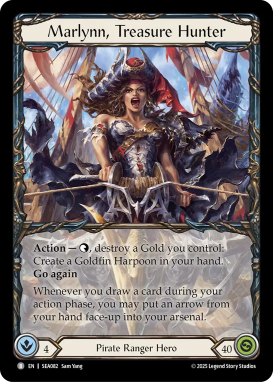 Marlynn, Treasure Hunter SEA082 - High Seas - Flesh and blood card