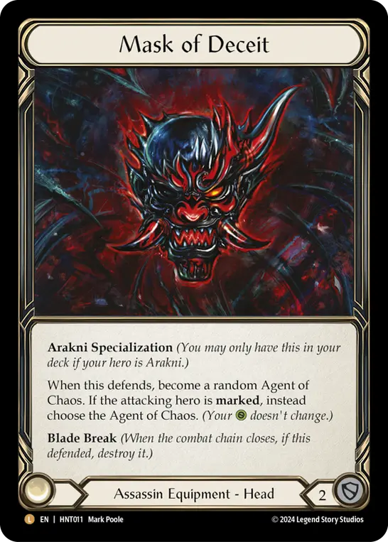 Mask of Deceit HNT011-RF - The Hunted - Flesh and blood card