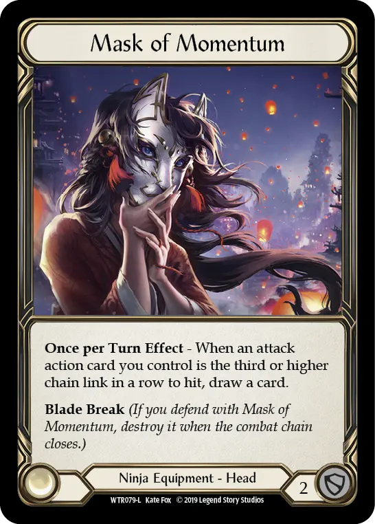 Mask of Momentum WTR079-CF - Welcome to Rathe - Flesh and blood card