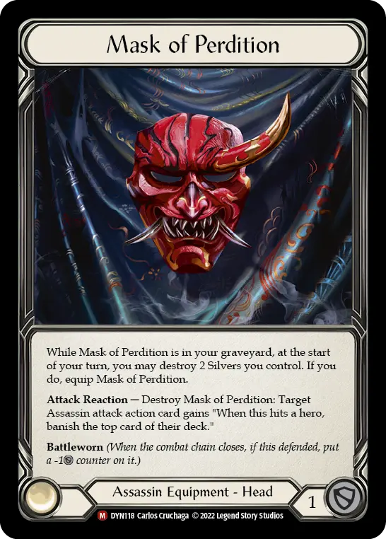 Mask of Perdition DYN118 - Dynasty - Flesh and blood card