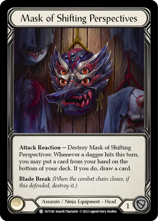 Mask of Shifting Perspectives OUT140 - Outsiders - Flesh and blood card