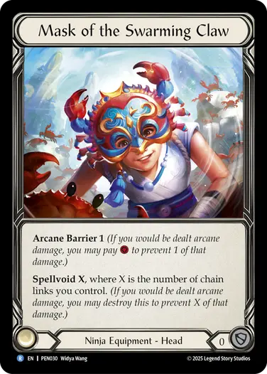 Mask of the Swarming Claw PEN030 - Compendium of Rathe - Flesh and blood card