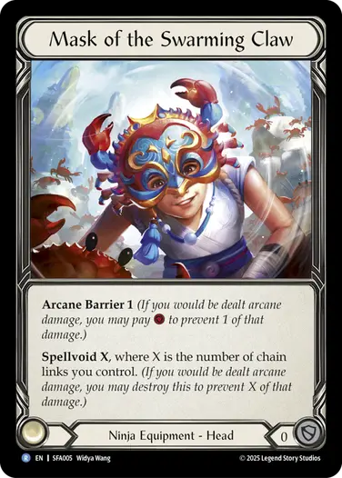 Mask of the Swarming Claw SFA005 - Silver Age Chapter 2 - Fai - Flesh and blood card