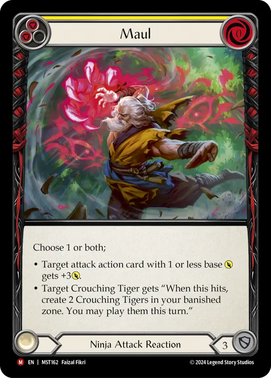 Maul YELLOW MST162 - Part the Mistveil - Flesh and blood card