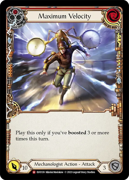 Maximum Velocity RED EVO139 - Bright Lights - Flesh and blood card